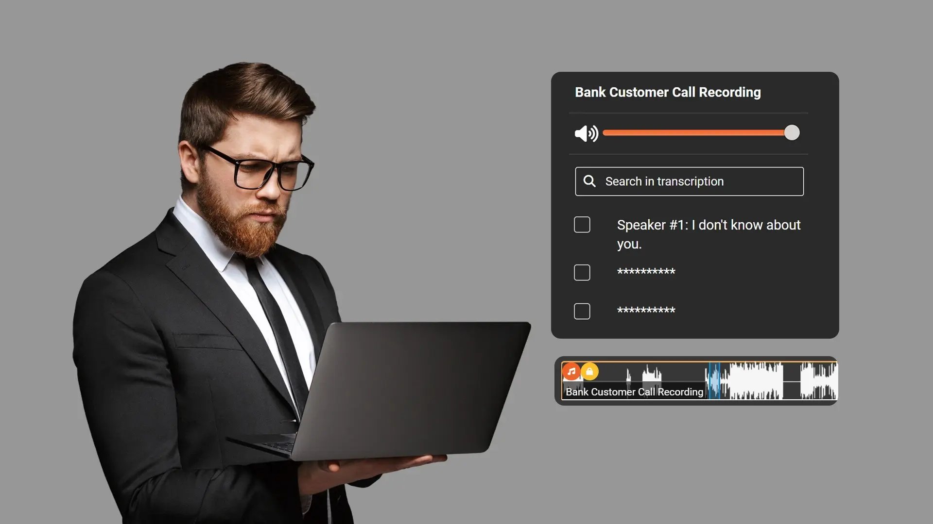 Apply Spoken PII Redaction During Evidence Ingestion