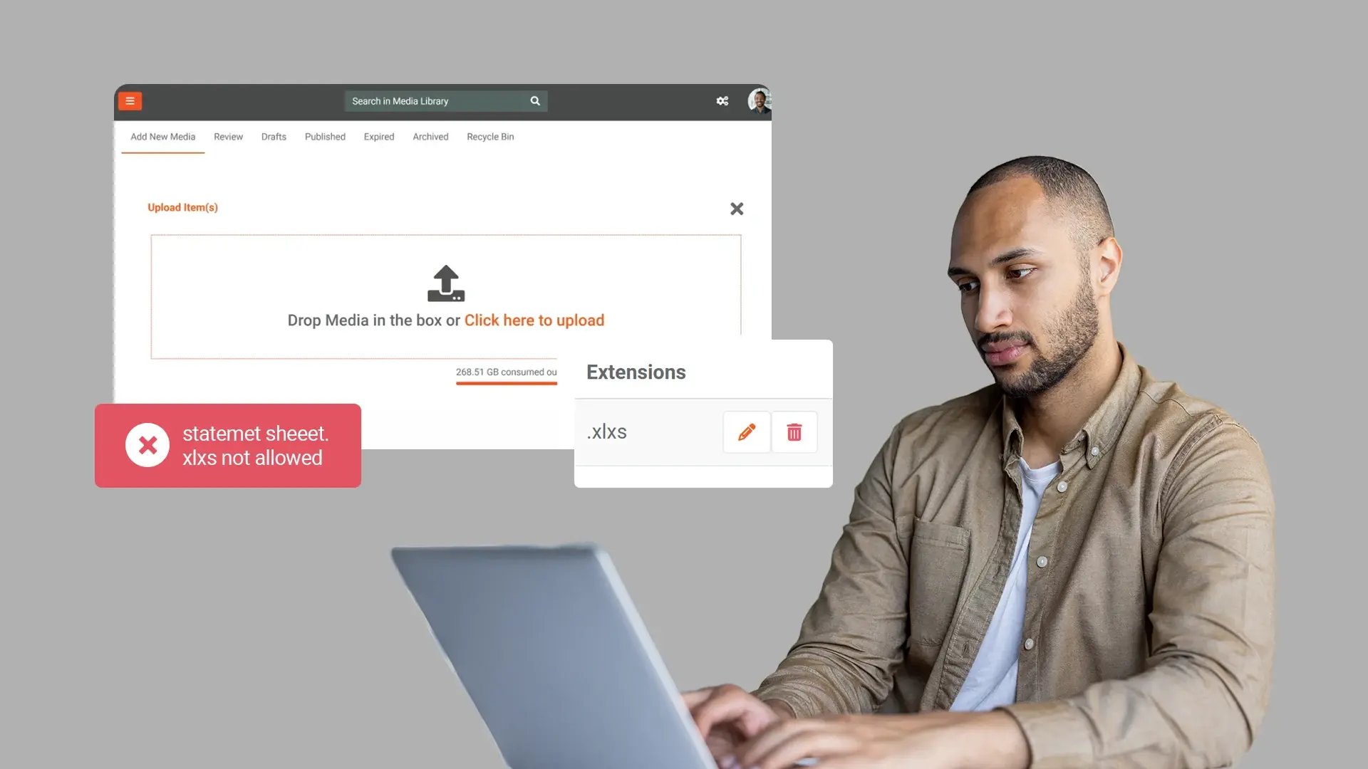 Apply Uniform Restrictions Across Portal and API Uploads