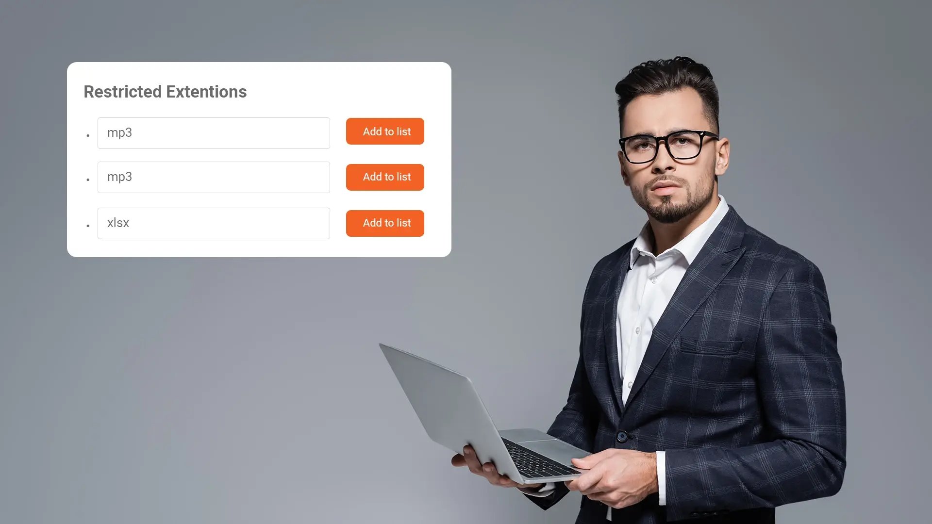 Block Defined File Extensions at the Evidence Portal Upload Stage