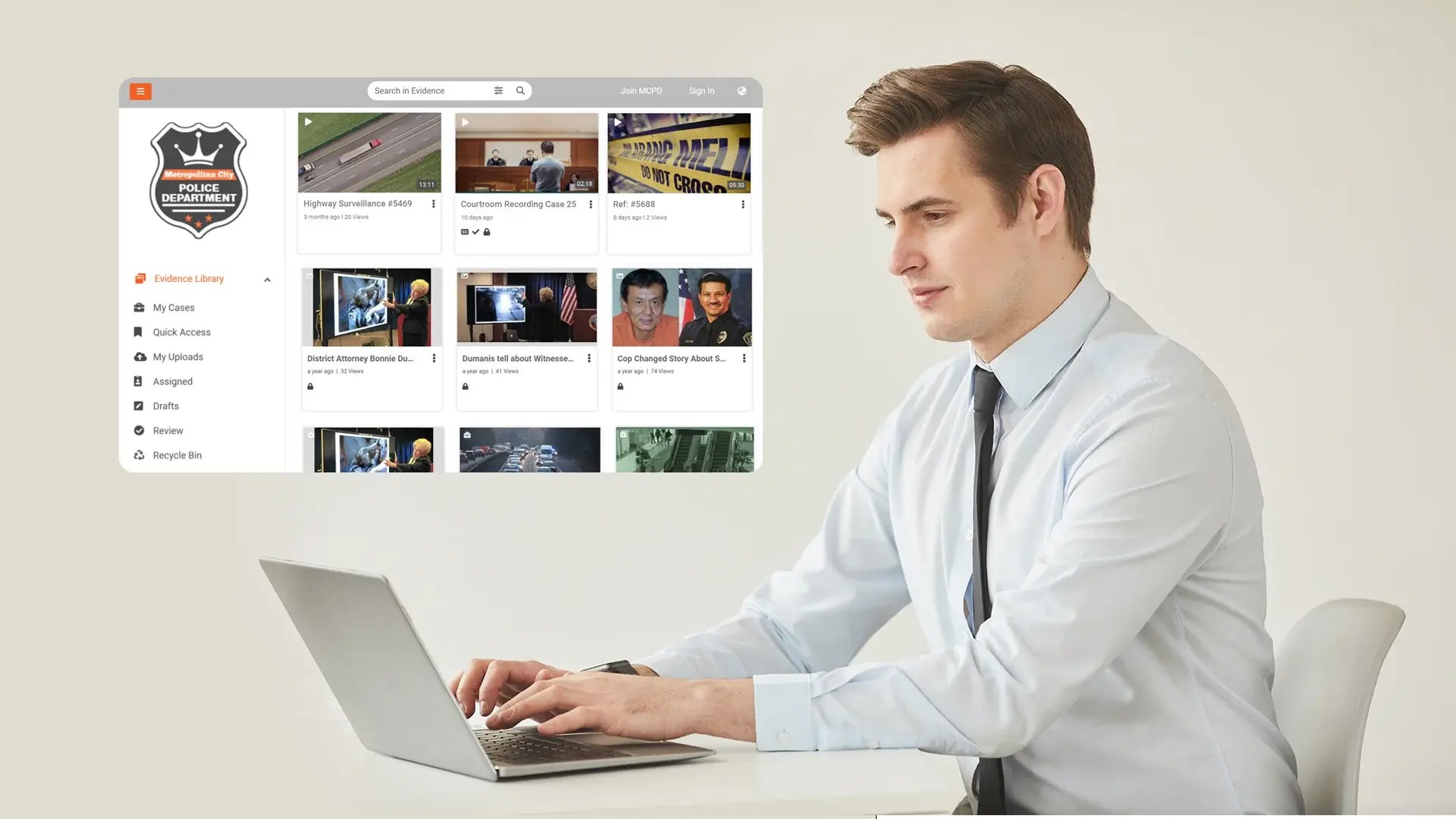 Consistent Presentation Across Evidence Interactions