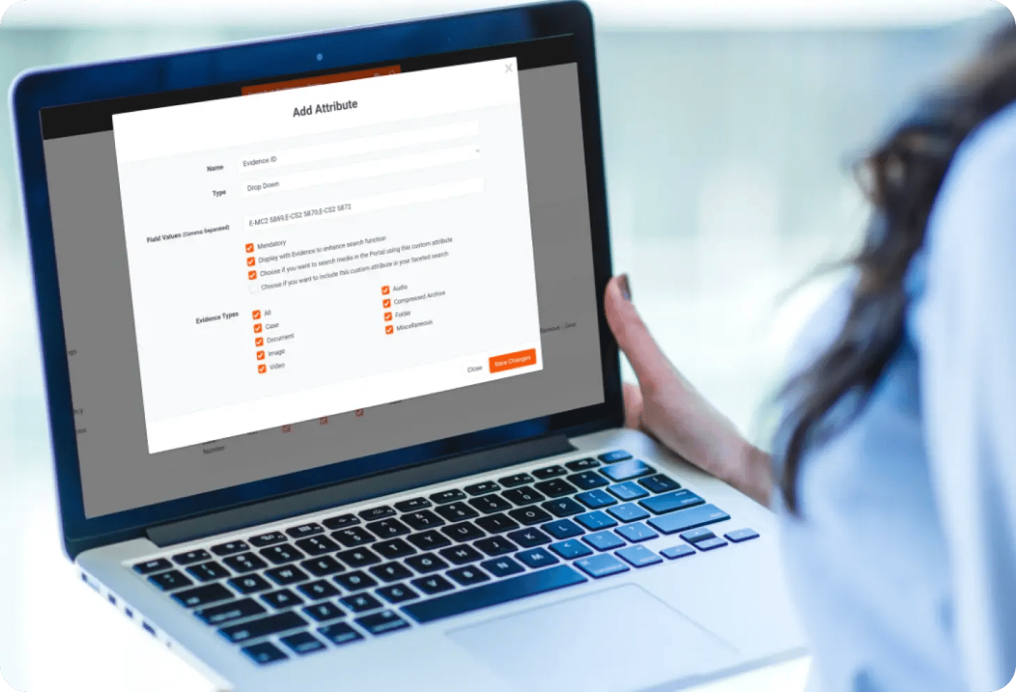 Customize Evidence Labelling with Custom Attributes