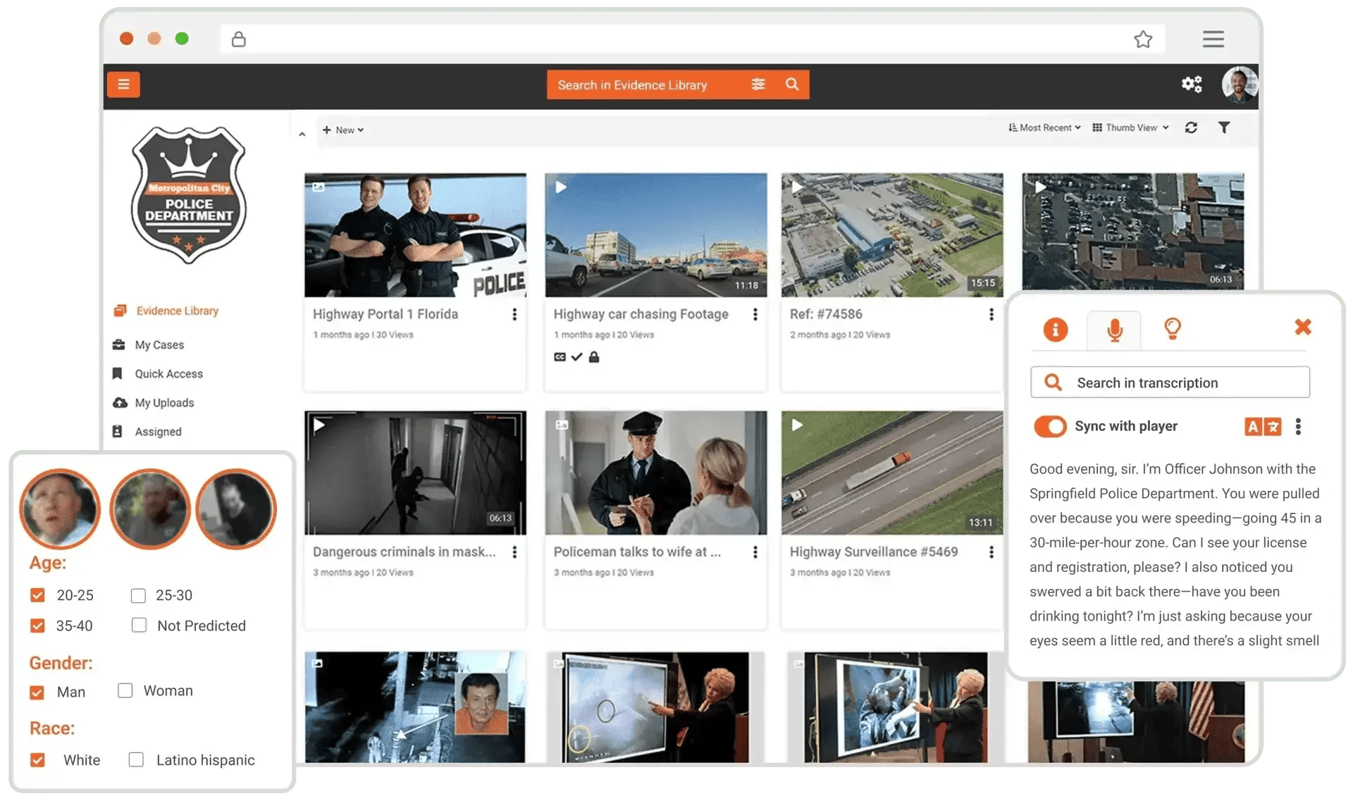 Digital Evidence Management System Powered by AI-1