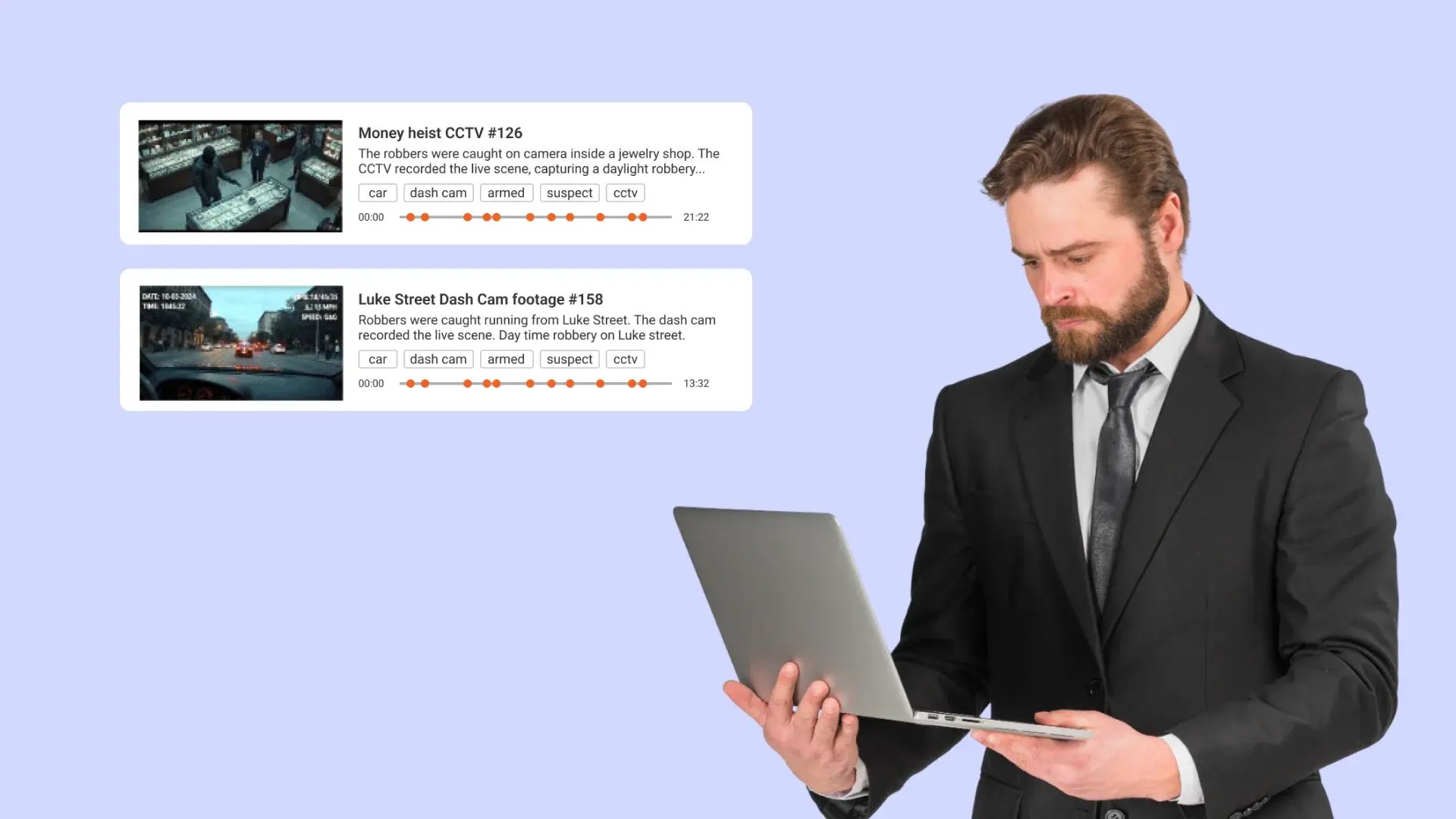 Direct Attention to Relevant Segments Within Recorded Footage