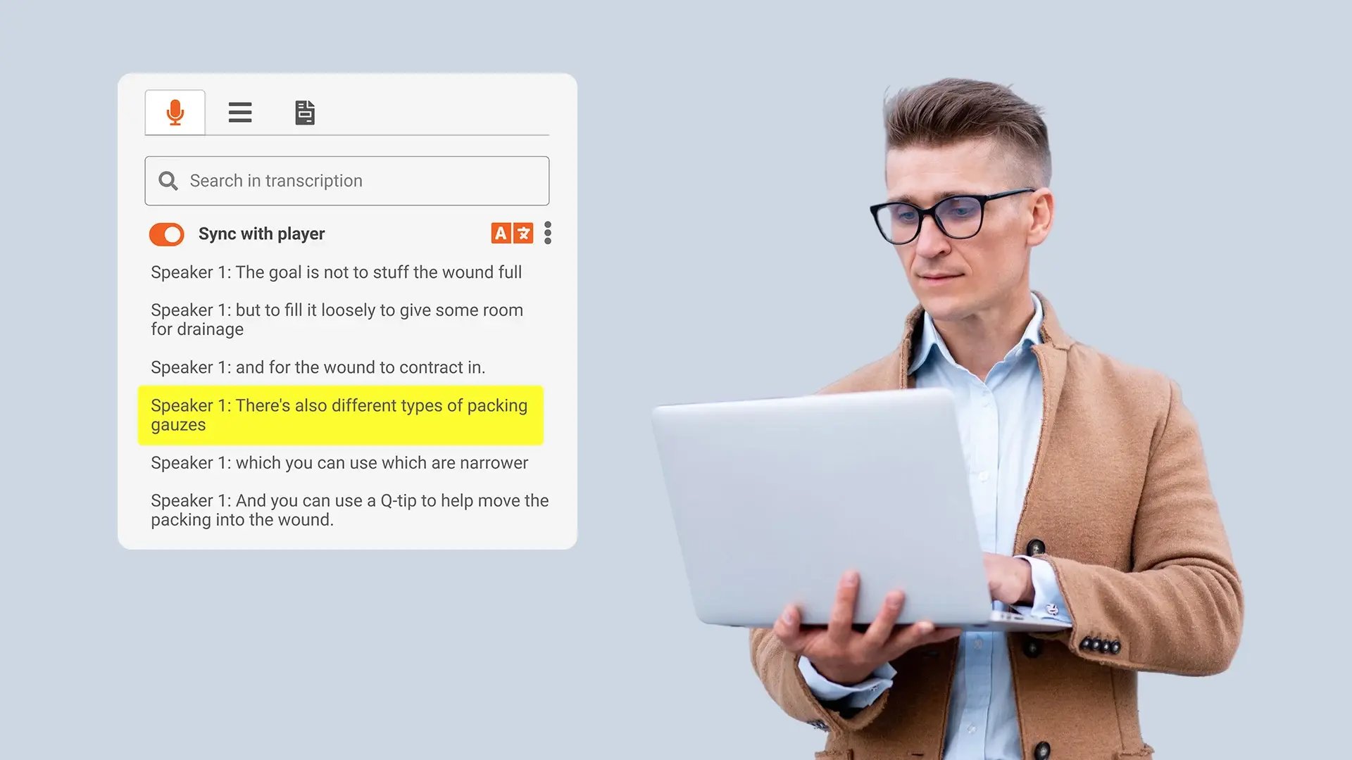 Enable Review of Evidence Without Repeated Playback
