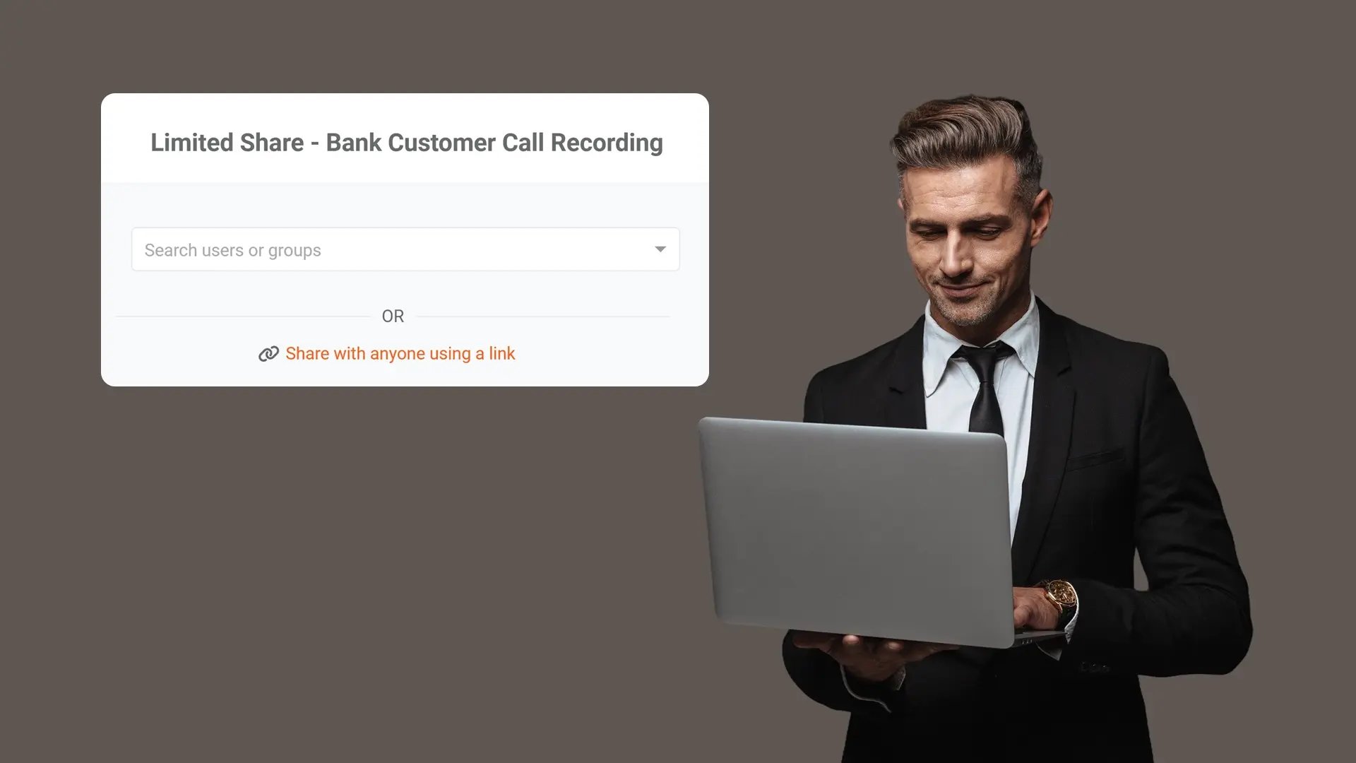 Prepare Audio and Video Recordings for Controlled Sharing