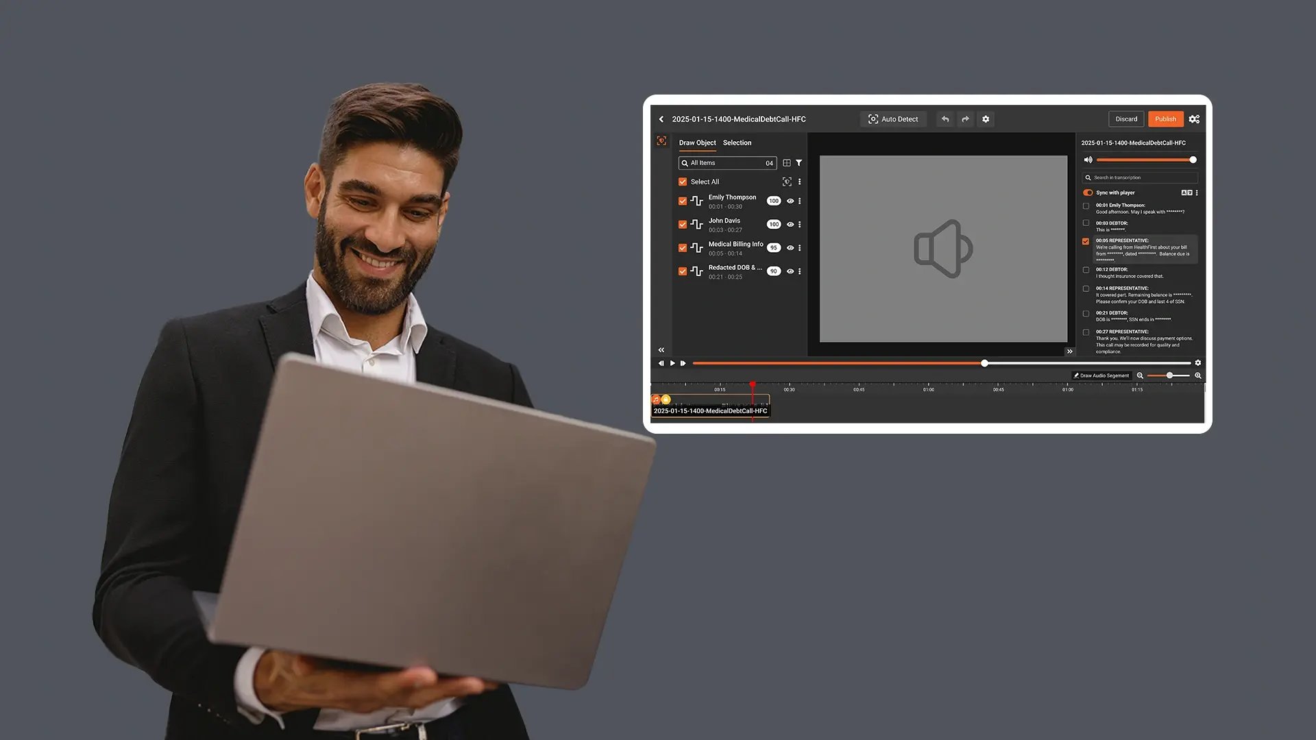 Reduce Manual Effort During Audio Evidence Review