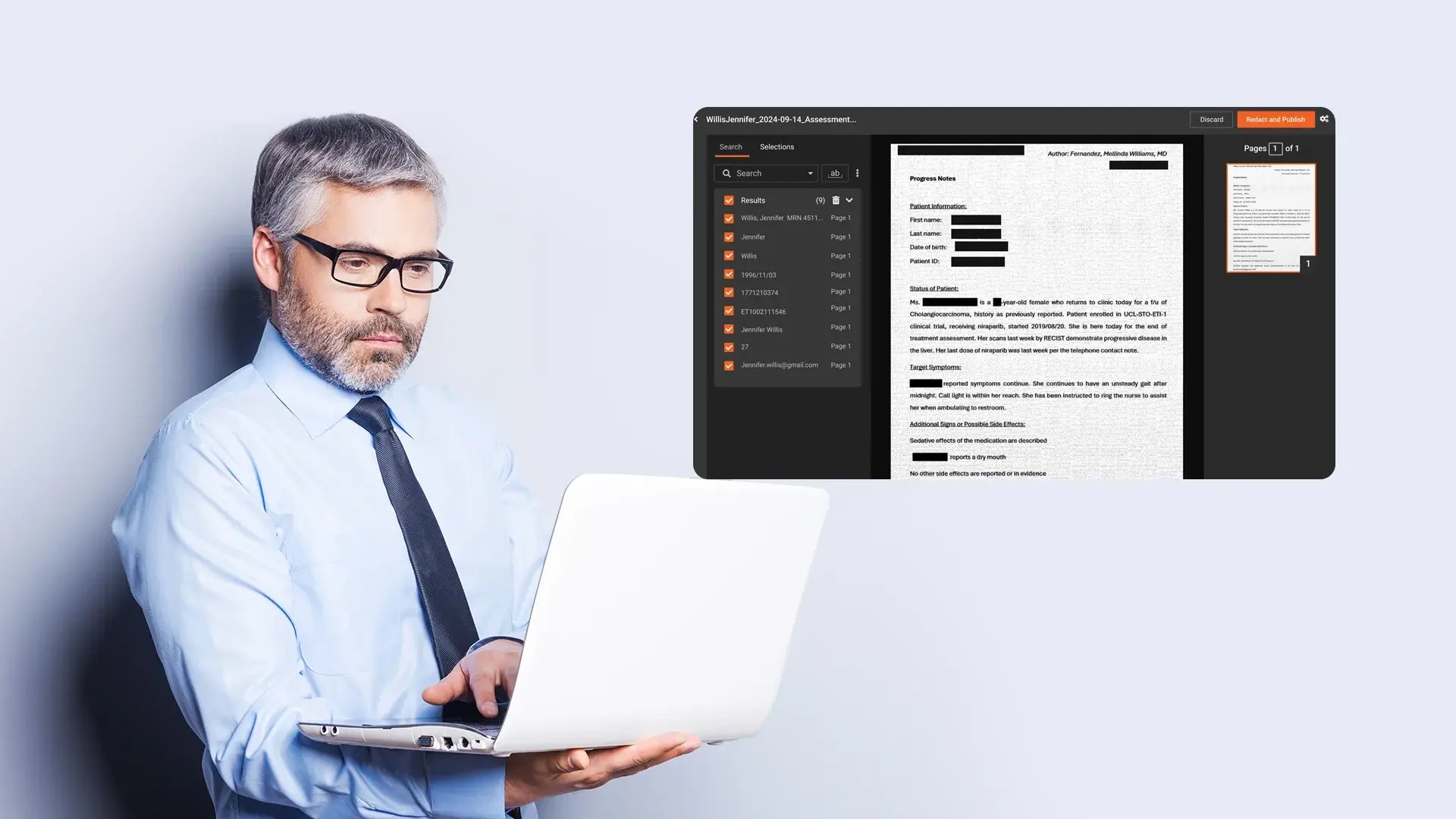 Supports Redaction of Non-Editable and Scanned Documents