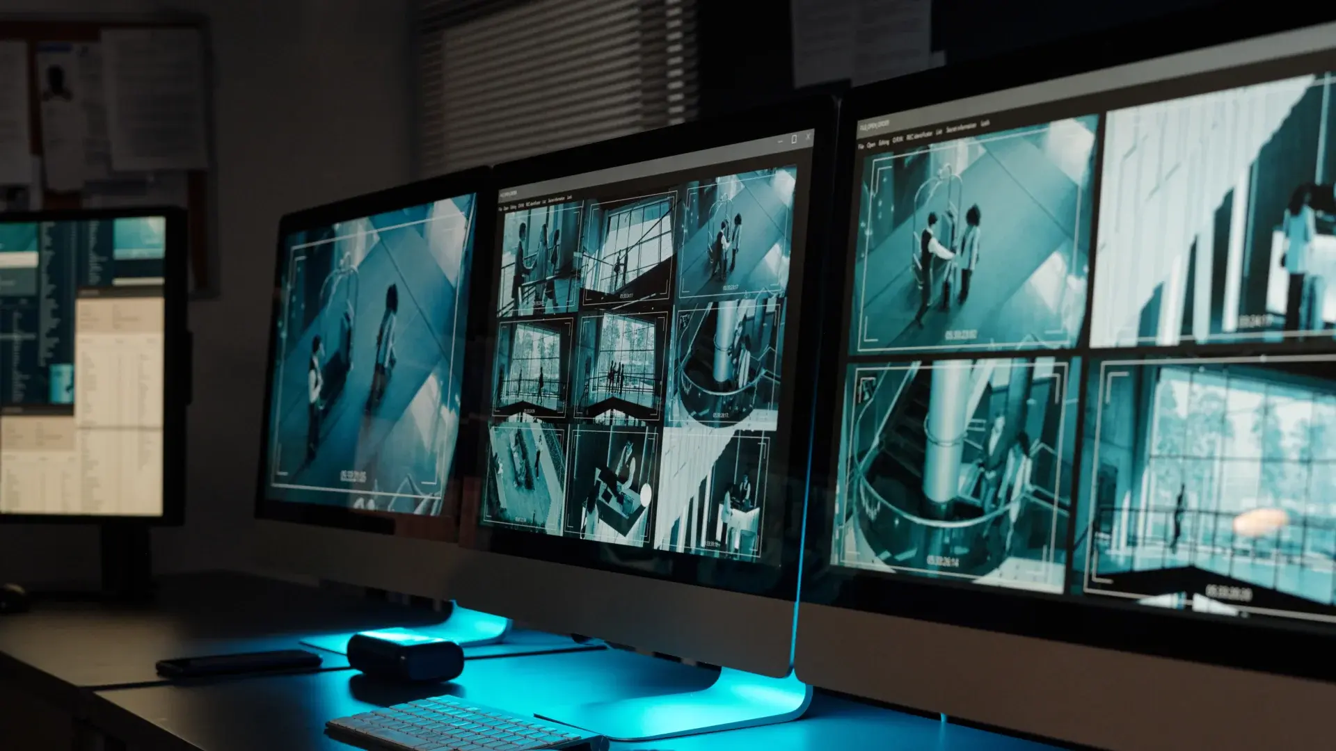 Footages of Electronic Evidences on Multiple Screens